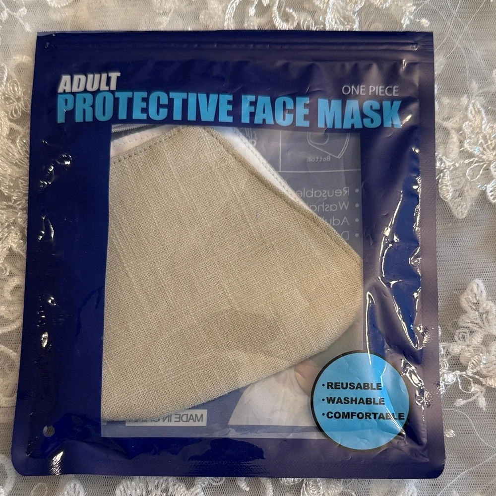 Unisex Adult Protective Face Mask (Beige)
